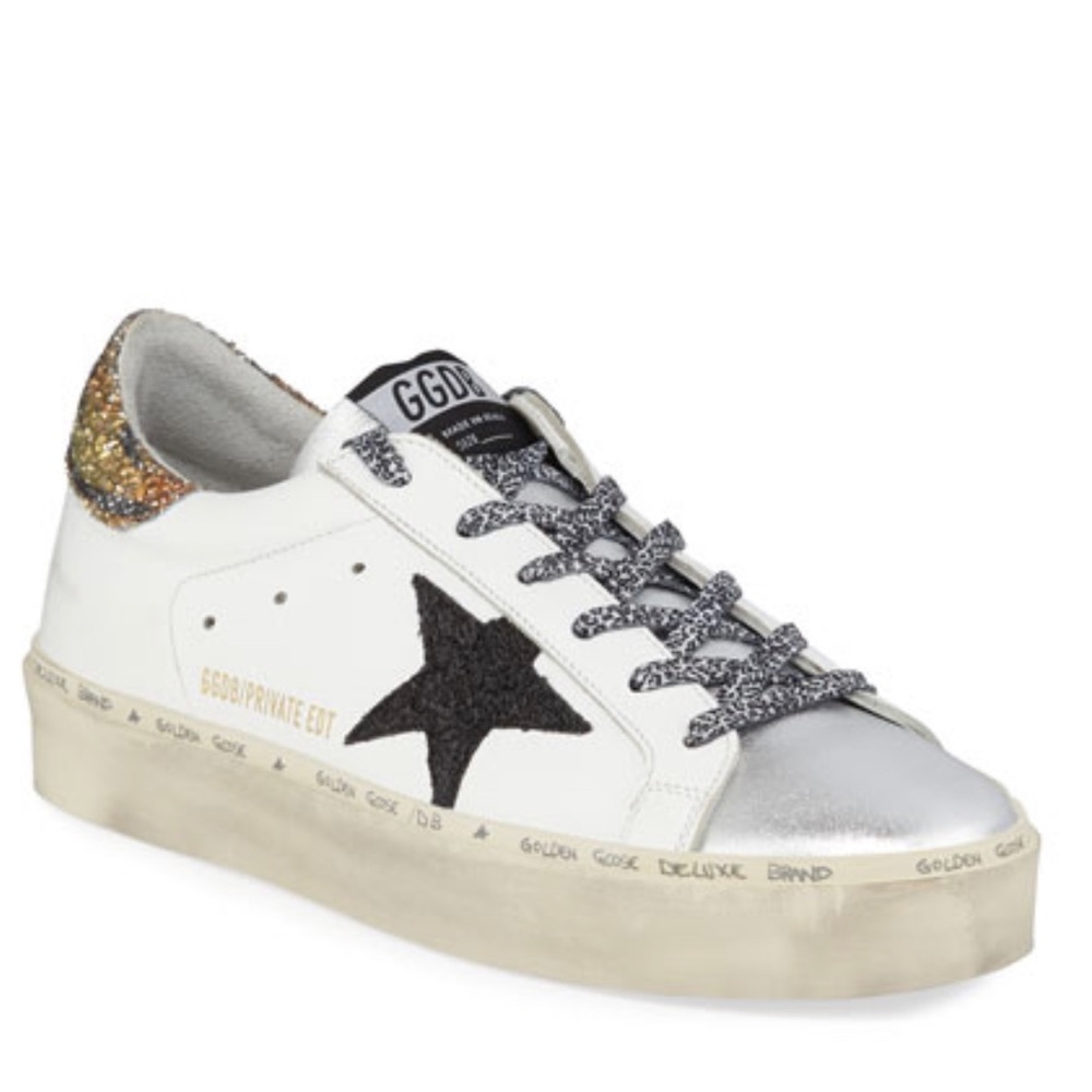 Golden Goose Hi Star Tiger Leopard Sparkle Sneakers 36 EUC Limited Neimans